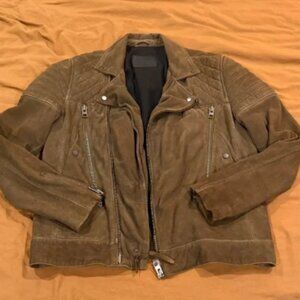 All Saints Tan Suede Jacket